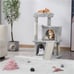SMILE MART 36 Cat Tree with Condo and Scratching Post Tower, Light Gray
