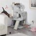 SMILE MART 36 Cat Tree with Condo and Scratching Post Tower, Light Gray