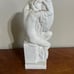 White Ceramic Figurine – Two Intertwined Figures with Crackle Glaze Finish