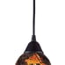 Elk Lighting 10144/1FS Firestorm 1-Light Pendant with Glass Shade, 7 by 7-Inch,
