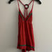 NEW ORANGE HALTER TOP TIE BACK