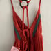 NEW ORANGE HALTER TOP TIE BACK