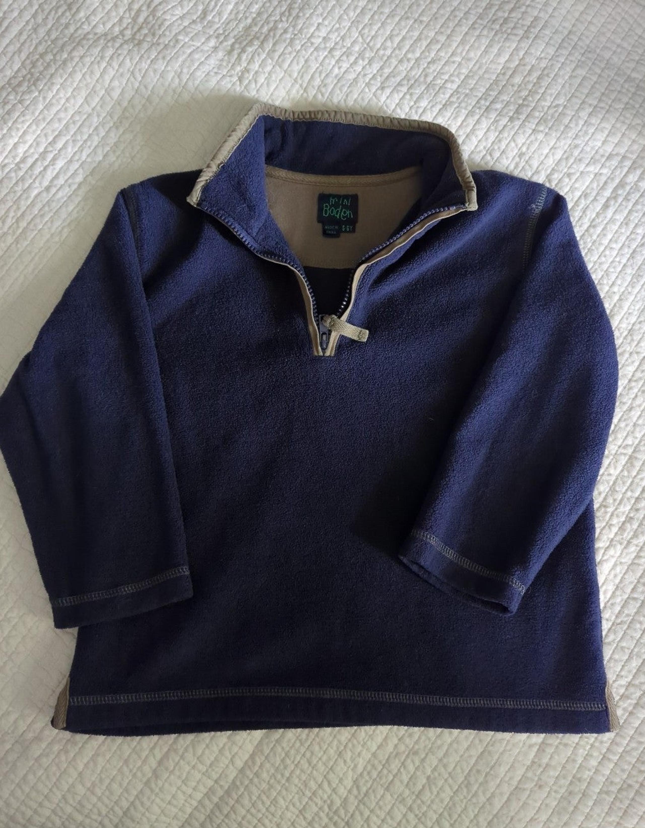 Mini boden Boys Fleece 3/4 Zip Pullover