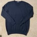 Merino wool men’s black v-neck sweater