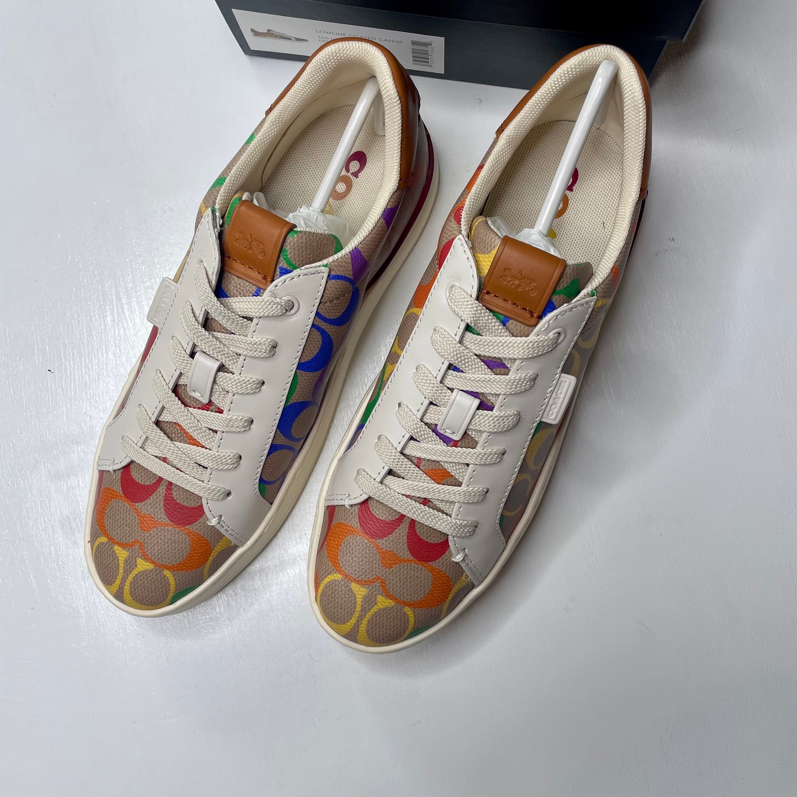 COACH Lowline Coated Canvas Sneakers