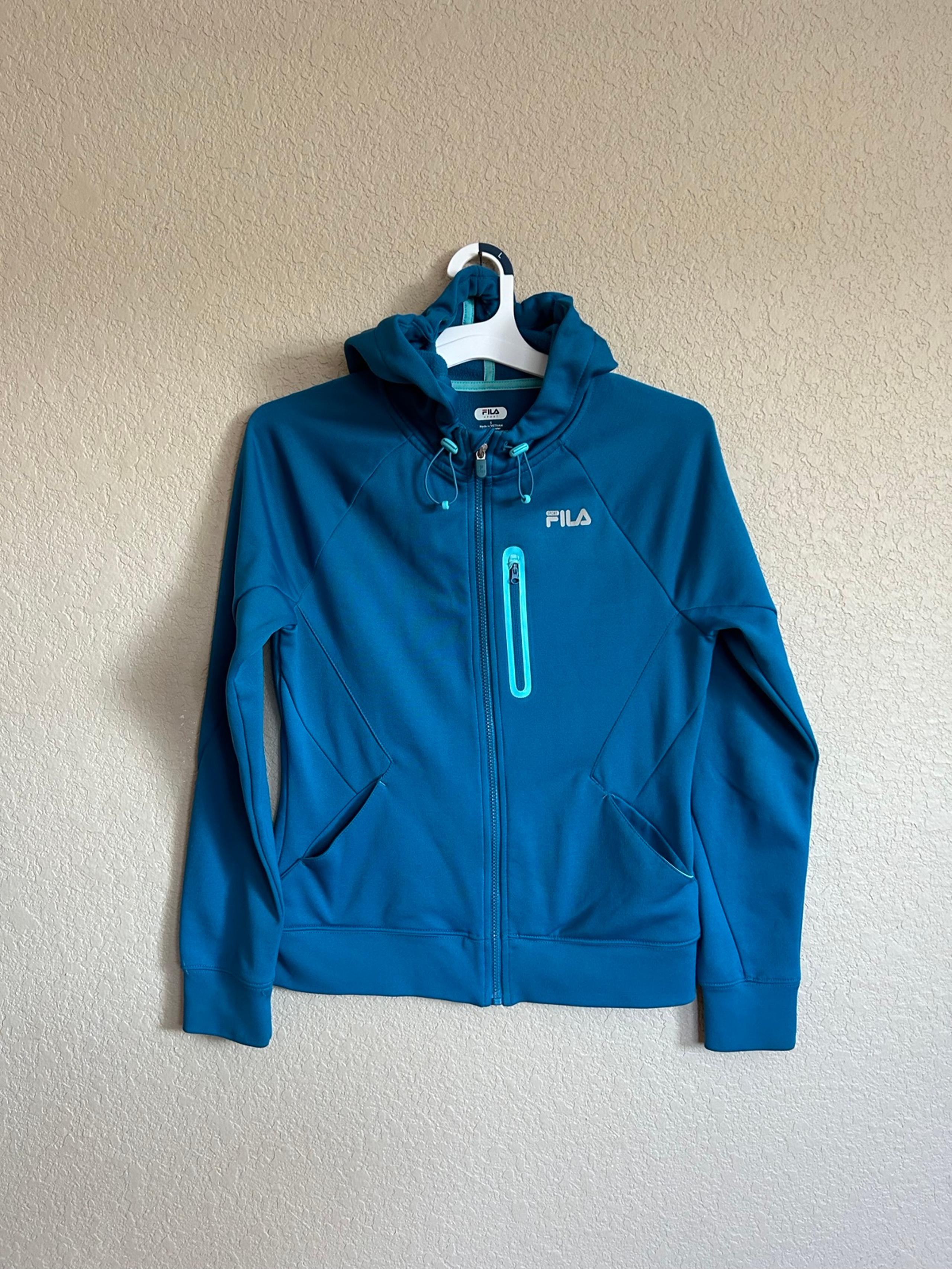 Women’s Blue Fila Sport Zip Up Jacket Size Small