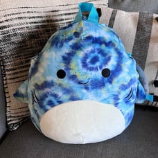 NWT Luther the Shark Series 1 Squishmallows Backpack 8”