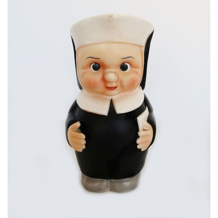 Vintage Maruri Japan ceramic Nun pitcher jug stamped sample