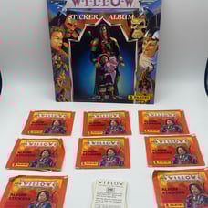 1988 Panini Disney Willow Movie Sticker Album Cards lot w/ Book (60+) STICKERS