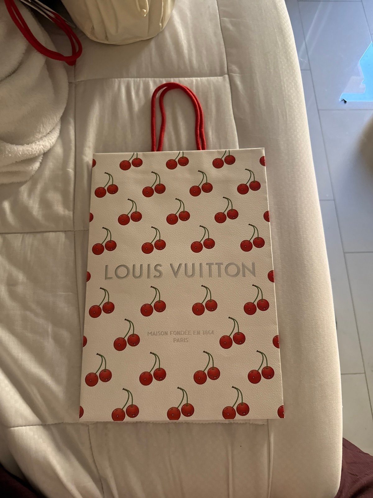 Louis Vuitton Murakami Cherry Shopping Bag