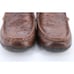 Roper Mens Brown Leather Ostrich Print Owen Slip-On Shoes Size 9