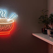 Ramen Neon Sign for Wall Decor,Powed by USB