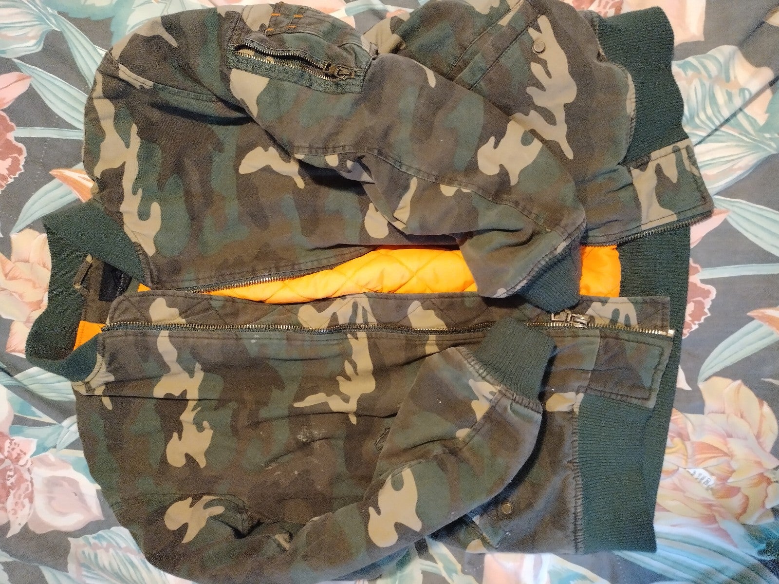 Camouflage Bomber Jacket