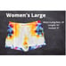 Tie Dyed Beach Shorts - Rainbow Boho Hippie - Pockets - Women's Large