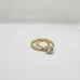 Brand New Sterling Silver 925 2pcs Twist Design Ring