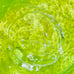Pitcher Chartruese Green Handblown Bubble Glass Art With Swirls Large 9” Tall