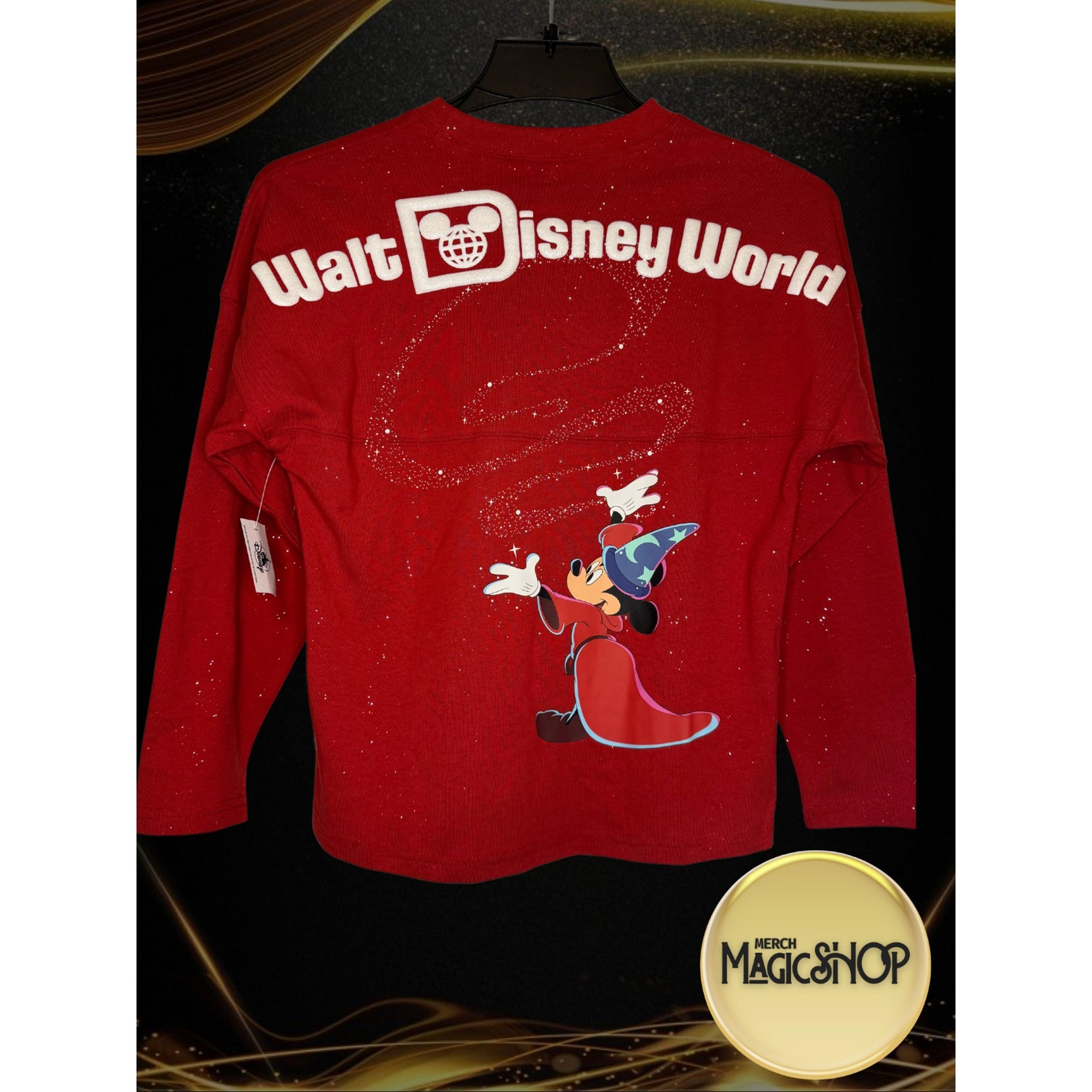 2025 Disney Parks WDW Sorcerer Mickey Red Spirit Jersey Juniors XL-14