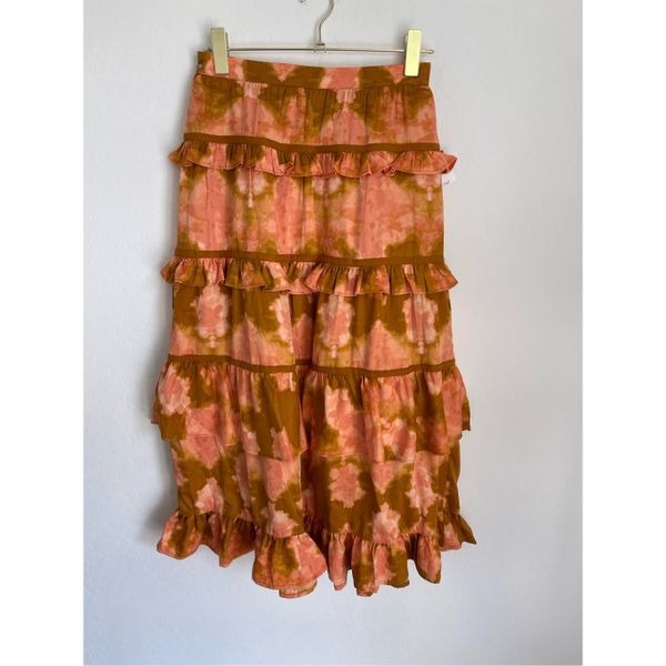 SAME EDELMAN Gillian Boho Tiered Maxi Skirt Size XS NWT