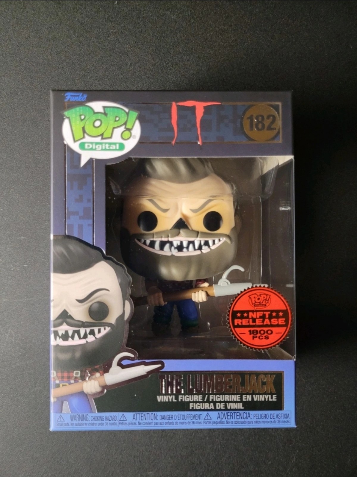 Funko PopIT Series : The Lumberjack Digital #182 Exclusive Funko Pop Only 1800 p