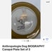 NWOT Set of 3 Anthropologie Anthropologie Dog BIOGRAPHY Canapé Plate Set of 3