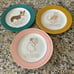 NWOT Set of 3 Anthropologie Anthropologie Dog BIOGRAPHY Canapé Plate Set of 3