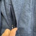 Quince Women's Flowknit Full-Zip Hoodie Navy Soft Lightweight Activewear Size MD