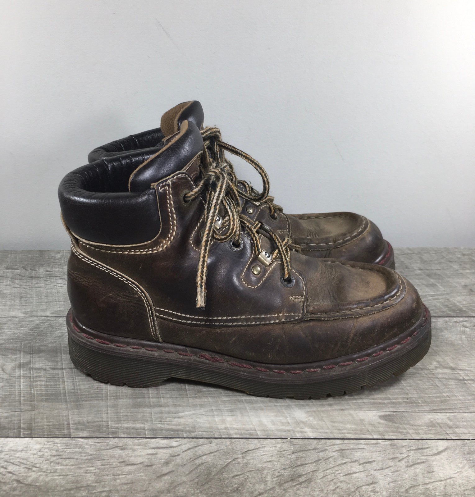 Vintage Dr. Martens 8507 Docs Leather Work Combat Mens Soft Toe Boots 7 UK 8 US