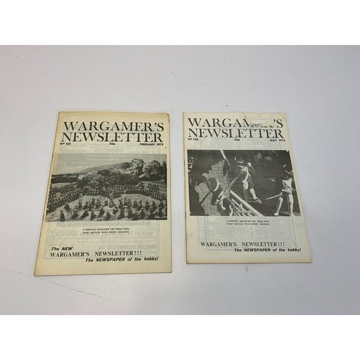 Vintage Lot Of 2 Rare Wargamer's Newsletter Model Soldier Magazine 1970s
