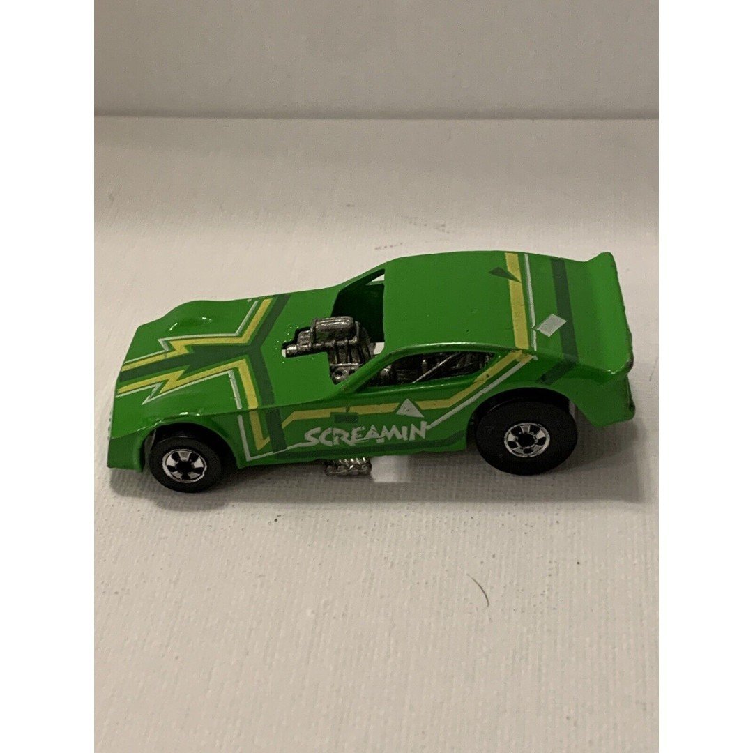 Hot Wheels Vintage Screamin' Green 1986 Dodge Funny Car BW Blackwall Malaysia