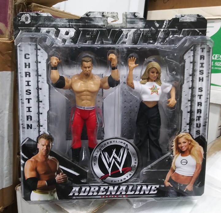WWE Jakks Adrenaline Series 10 Christian & Trish Stratus Action Figure 2 pk