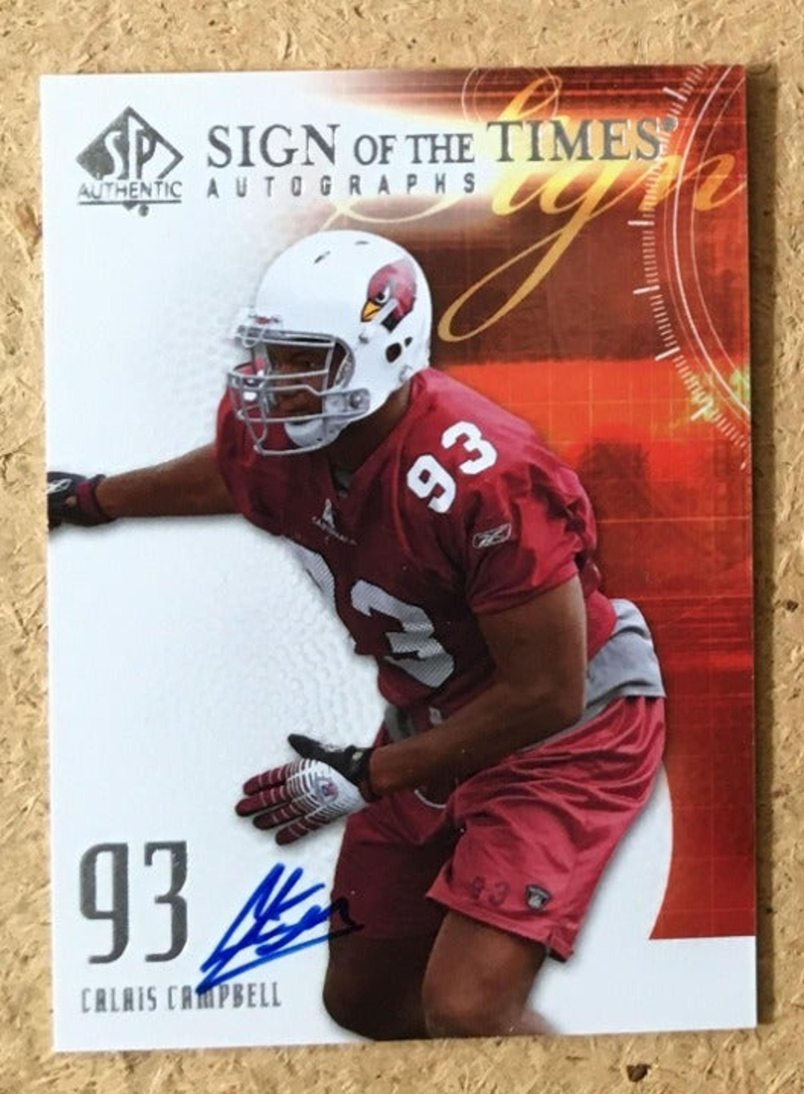 Calais Campbell ROOKIE Auto RC RAVENS!