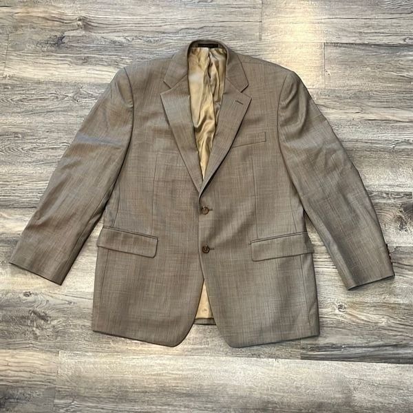 Lauren Ralph Lauren Tan Wool Blazer Size 42R