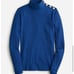 J Crew Vintage rib turtleneck with buttons