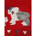 Vintage 80s Stefano Sportswear Cute Red Sheep Dog Sweater Tag Size Missing
