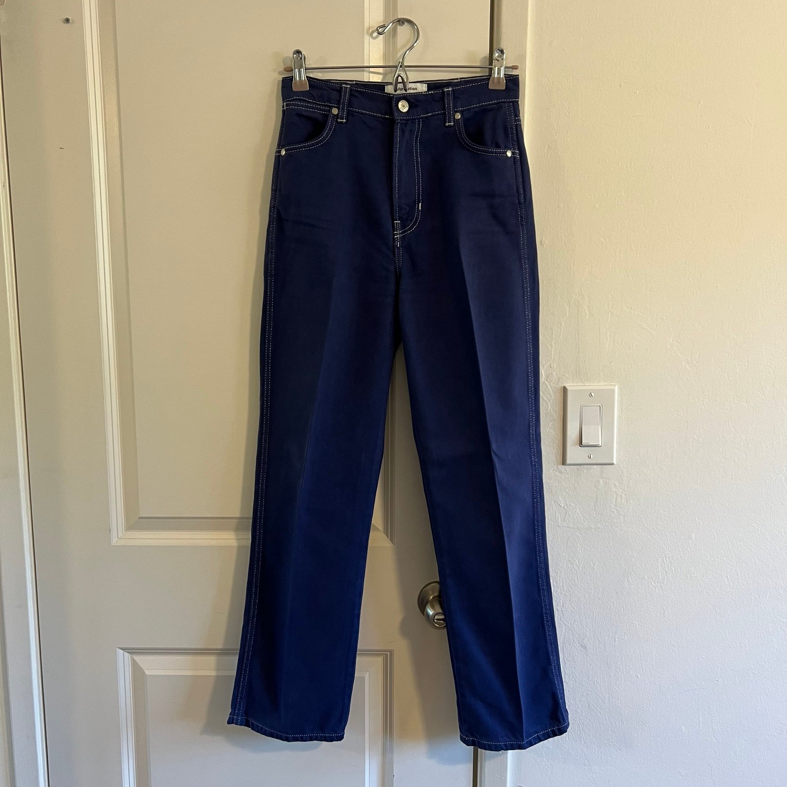 Reformation Cowboy High Rise Straight Jean, 25