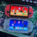 Psvita 2000 Red x Black(Case/Charger/Wrist strap/Clear Shell/Scrn Protector)