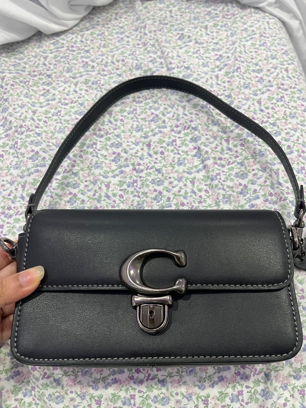 Black Studio coach shoulder bag