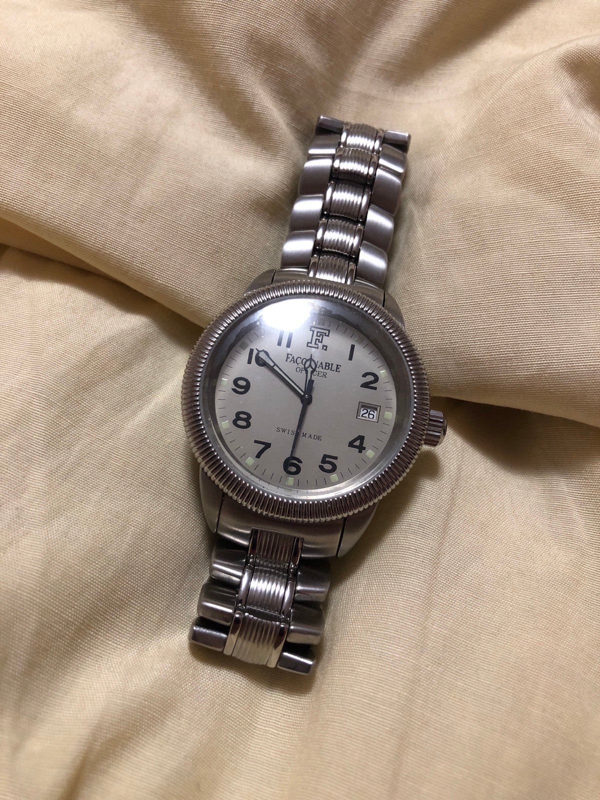 Faconnable Officer Watch, New, Unused, Box + Papers, extremely rare
