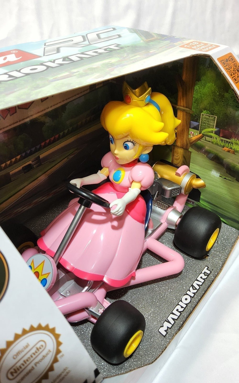 Princess Peach Super Mario Bros Mariokart Go-Kart Pipe Kart Carrera RC 5.6 MPH