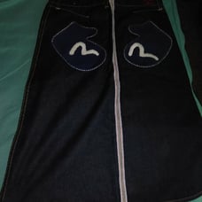 Denim Vintage Evisu skirt size large