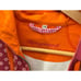 Almgwand Pink Orange Womens Hooded Jacket Size 38 Floral Pattern Full Zip