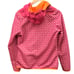 Almgwand Pink Orange Womens Hooded Jacket Size 38 Floral Pattern Full Zip