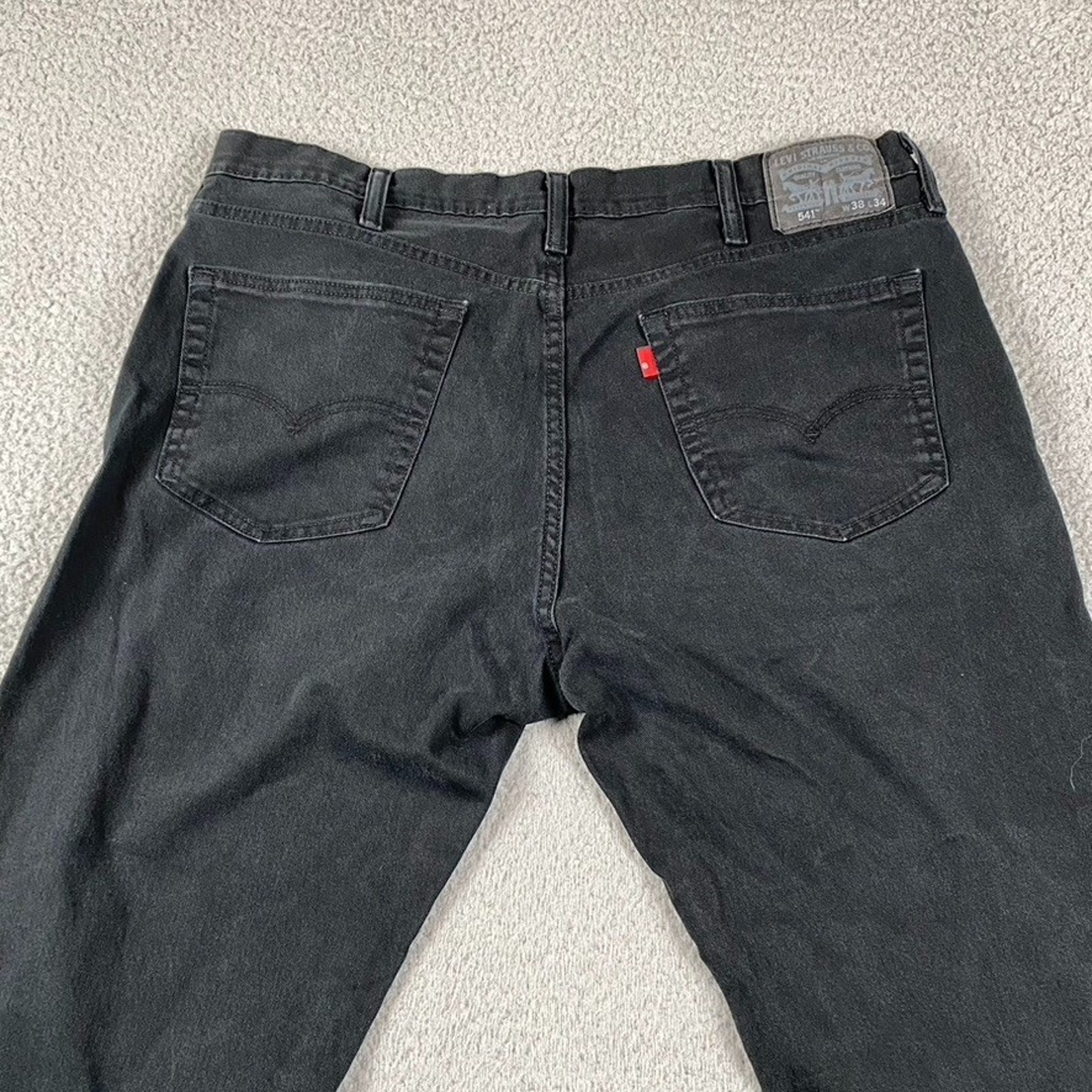 Levi's 541 Athletic Fit Jeans Men's 38x34 Measured (38x32) Black