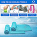 Sukeen [4 Pack Cooling Towel (40 x12 ),Ice Towel,Soft Breathable Chilly Towel