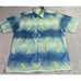 Tommy Bahama Shirt Mens Large Hawaiian 100% Silk Green Geometric Loop Collar