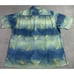 Tommy Bahama Shirt Mens Large Hawaiian 100% Silk Green Geometric Loop Collar