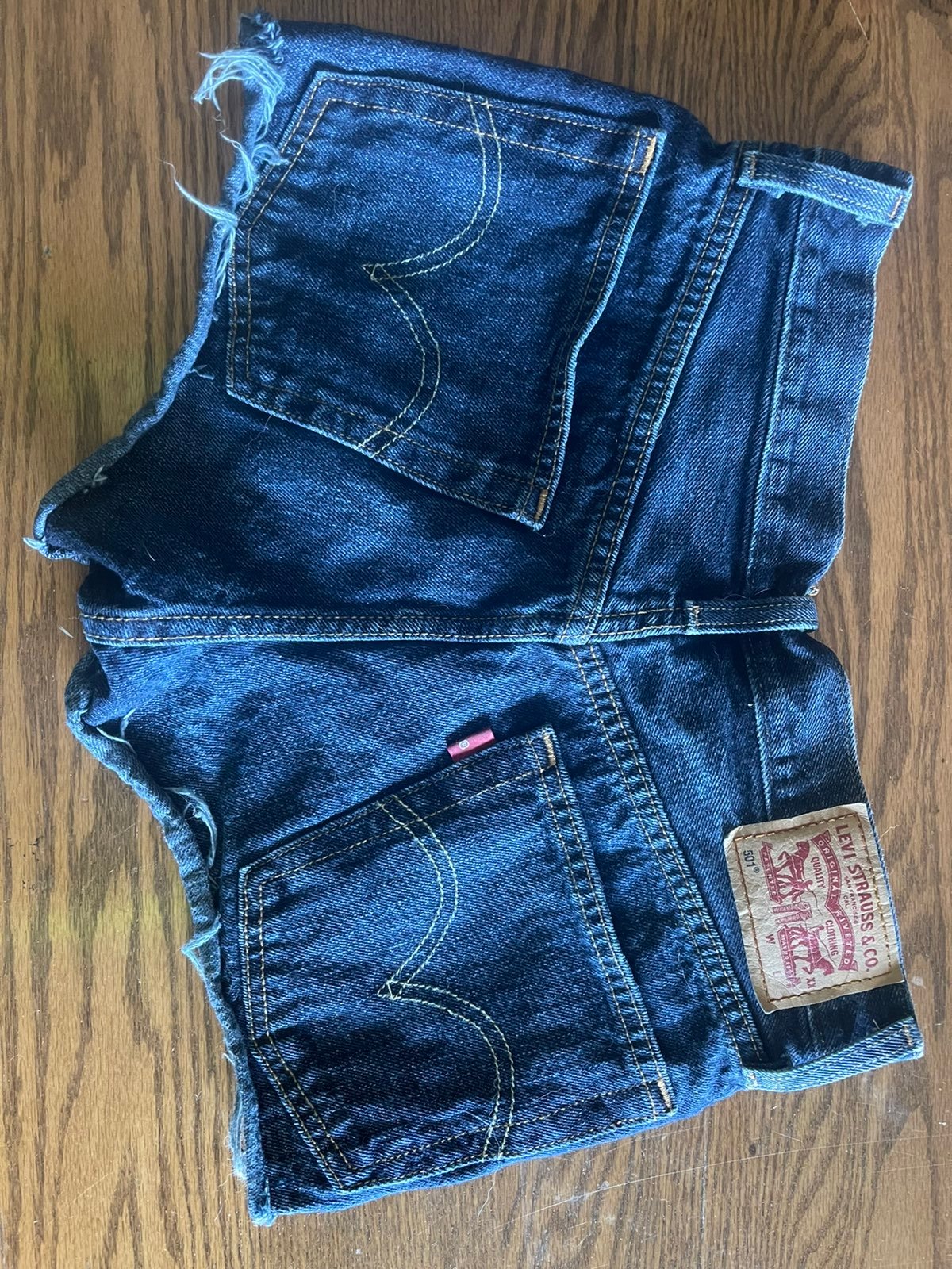 Levi high waisted shorts 501 size 24