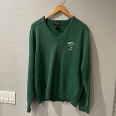Vintage Antigua Golf Michigan State V-Neck Sweater Size Medium
