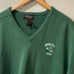 Vintage Antigua Golf Michigan State V-Neck Sweater Size Medium
