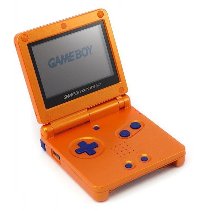 Nintendo Game Boy Advance GBA SP Naruto Orange System AGS 001 Refurbished!
